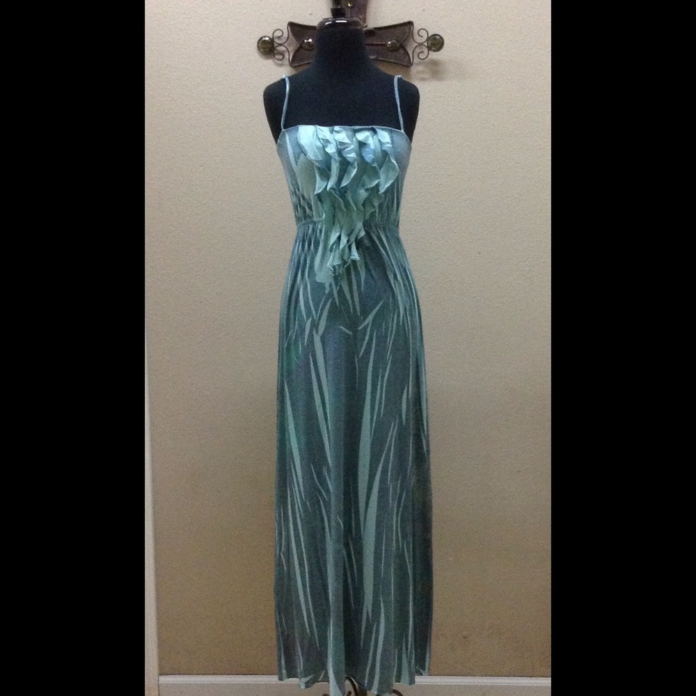 COPY - Teal aqua maxi dress